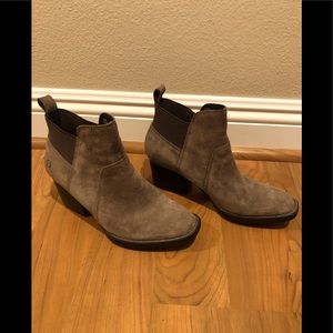BORN Taupe Suede booties size 8.5 M
